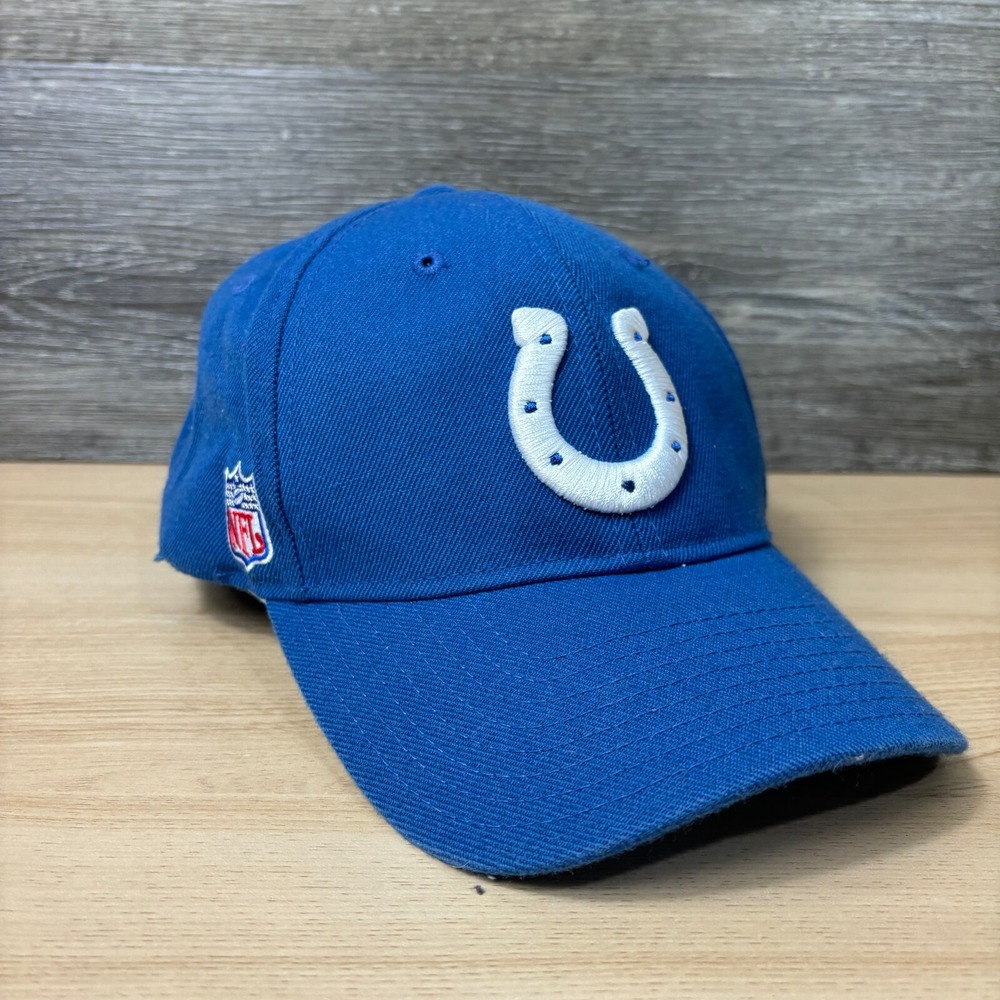 Indianapolis Colts Hat Cap Strap Back Blue Reebok NFL Football On Field
